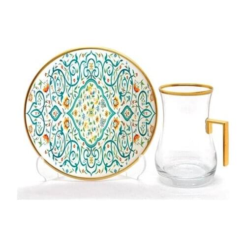 Drop Handles Tea Set 12 pieces Arabesque