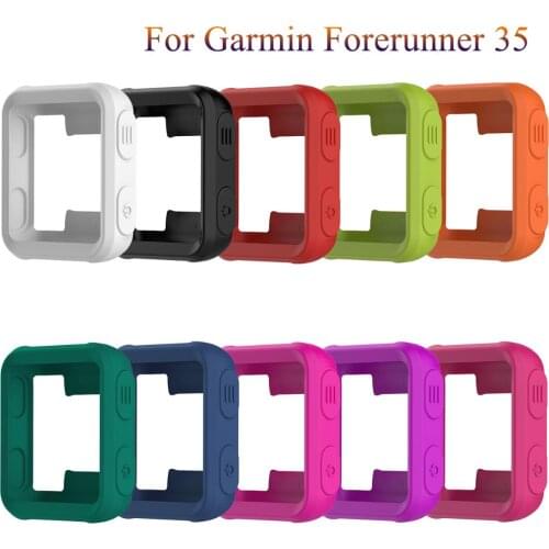 For Garmin Forerunner 35 fashion Silicone Case Watch Protector Cover Sport Watch For Garmin Forerunner 35 Protection Shell Frame