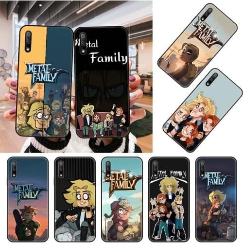 Phone Case For Huawei Honor 8A 9 10 8X 8S 9X i 7X 7A 20 A Lite Pro Black Cover Hoesjes Tpu Shell Art Microfilm Metal Family