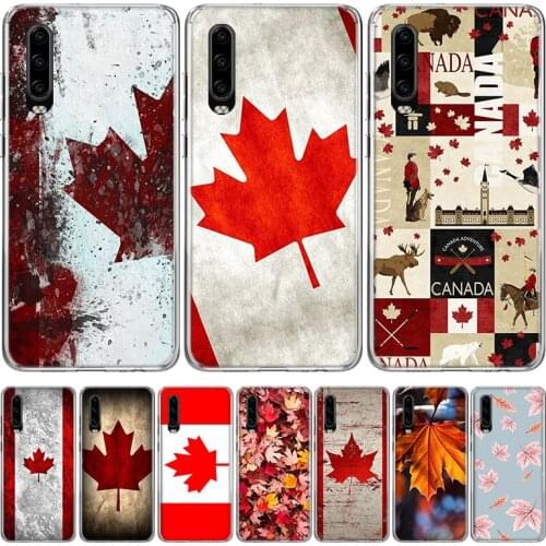 Retro Style Canada Maple leaf Phone Case for Huawei P40 P30 P20 Mate 30 20 10 Pro P10 Lite P Smart Z + 2019 Gift Coque Cover Cap