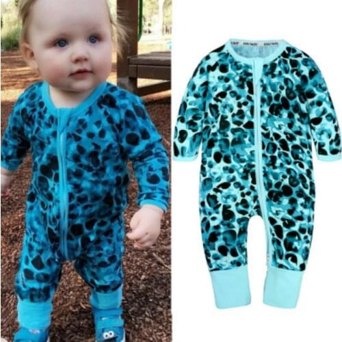 Spring Autumn Baby Rompers Geometric Printed Girls Jumpsuit Kids Toddler Baby Boys Jumpsuit Newborn Ropa De Bebe Baby Clothing
