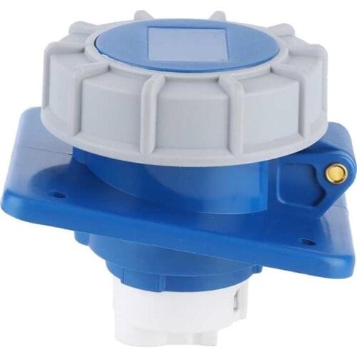 Marine Pump marine parts Boat Shore Power Socket with Gasket IP67 Waterproof 16A 220‑250V For Yacht RV Motorhome Caravan