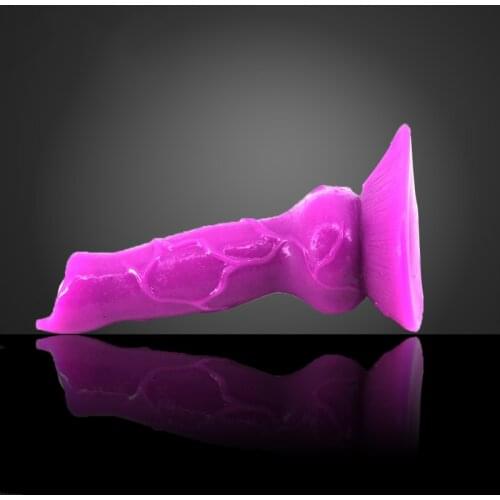 Wolf dildo artificial animal penis fake suction cup dick purple anal cock masturbation toy for women erotic sex products gay man