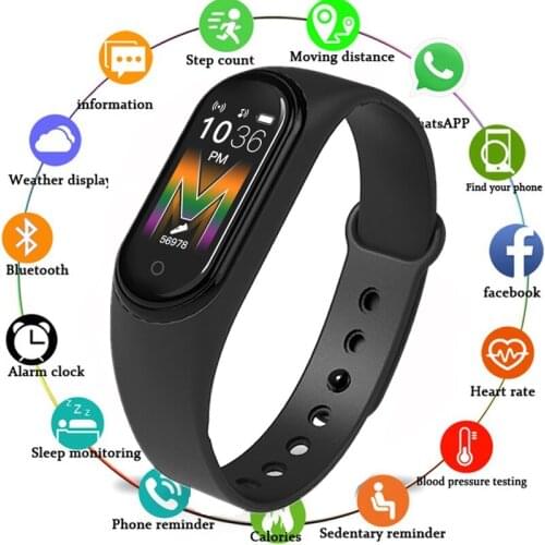M5 M45 Smart Band Sport Fitness bracelet Watch Fitness Tracker Smartband Blood Pressure Heart Rate Monitor Waterproof Wristband