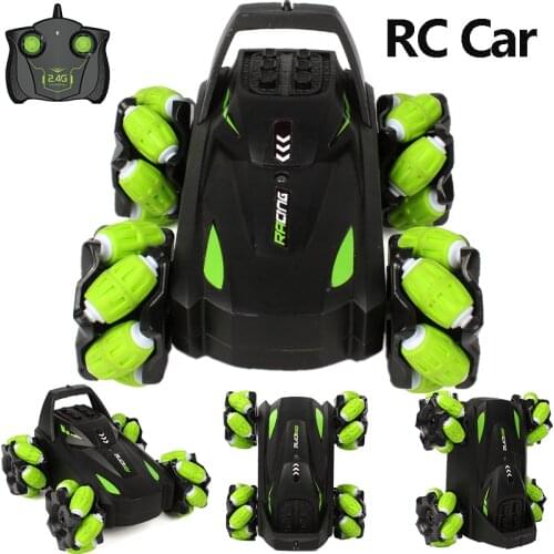 4WD Drive RC Car 360 Degree Stunt Drift Highspeed Car With Light 1:20 Remote Control Stunt Car Cool Toy Car Boy Christmas Gift