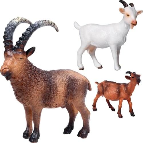 Farm Goat Sheep Simulation Animal Model Fugurine Toy Craft Table Decoration New