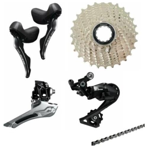 105 R7000 Groupset 2x11S 22S shift brake lever + front deraillrur + rear derailleur + chain + cassette Road Bike
