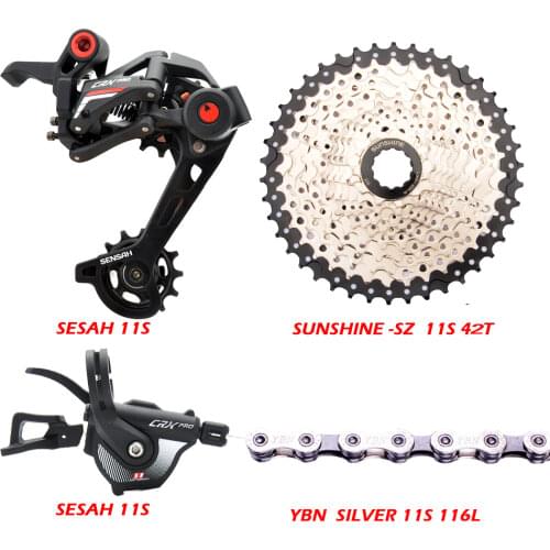 Free delivery SENSAH SRX SHIMANO M6000 11 Speed Shifter Schaltwerke 46t Kassette/Kettenblatt YBN X10 kette Groupset, PCR UBER