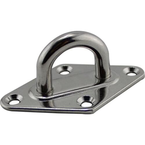 Stainless steel marine pad eye plate