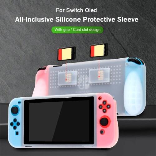 Silicone Protective Case Cover Frame For Nintendo Switch OLED Proof Protection Cover Shell Shell For Nintendo Accessories