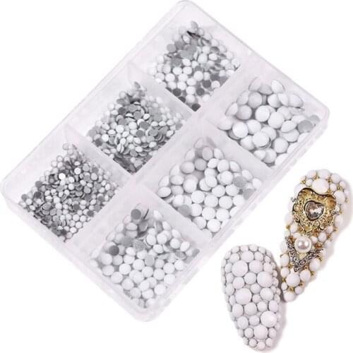 Mix Sizes Glass Crystal Non Hot Fix Rhinestone Flatback Crystal 3D glitter Nail Art Rhinestones Decorations
