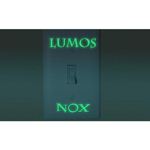 Hot 1PC night Light Luminous LUMOS & NOX stickers wall sticker for kids rooms wall decals home decoration