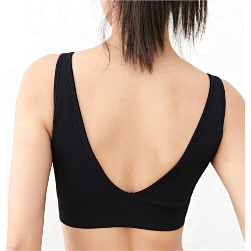 Women Tube Tops Sexy Crop Top Seamless Underwear V-Back Wrapped Chest Streetwear Sleeveless Female Fitness Bandeau Top Tank