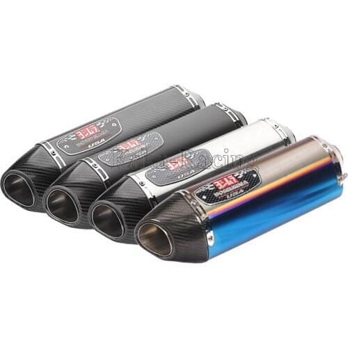 Universal Motorcycle Yoshimura Exhaust Muffler Pipe Motorbike Carbon fiber Muffler Exhaust Escape moto Tail Tube with DB Killer