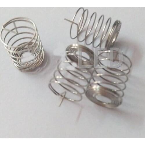 Inner Spin of Straight Cylinder Springs Wire Diameter 0.4mm High 11mm Circle Diameter 9mm Medium Needle Touch Spring