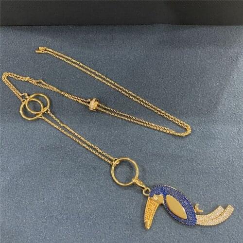 Hot Brand Pure 925 Sterling Silver Jewelry For Women Personalized Beaked Bird Necklace Jewelry