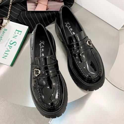 2021 Women Flat Shoes Mary Jane Shoes Women Solid Loafers Casual Women Slip on Round Toe Platform Shoes Zapatos De Mujer