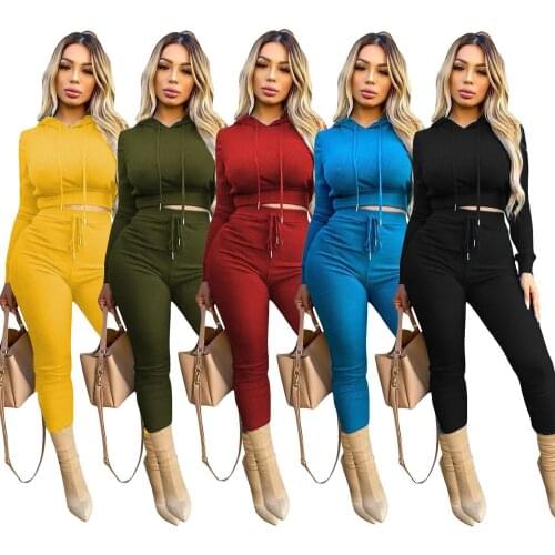 Two piece outfits for women winter clothes tracksuit women 2 piece sets outfits long sleeve seatshirt pants