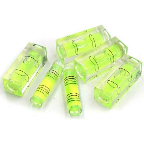 1pcs 15x40mm Square Cylindrical Spirit Level Bubble With Magnetic Stripe Bubble Spirit Degree Mark Surface Level Measuring Tool
