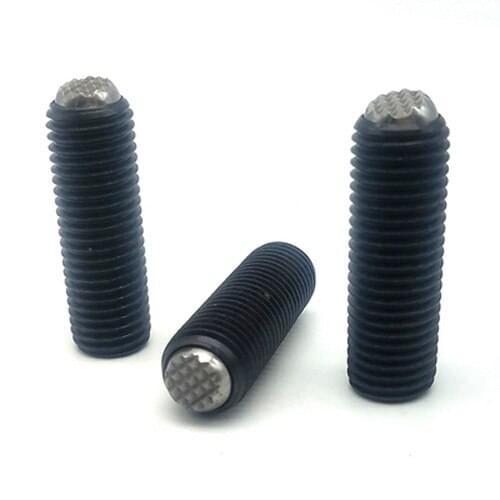 1pcs M16 Serrated Locking bolt No spring rolling positionings bead Positioning lockings bolts Carbon steel 20mm-50mm Length
