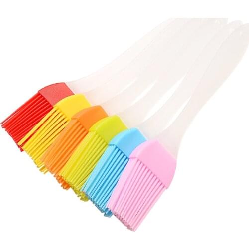 1PCS Portable Silicone Oil Basting Brushes Grill Oil Brushes Liquid Oil Pastry Kitchen Baking BBQ Tool Kitchen Tools for BBQ
