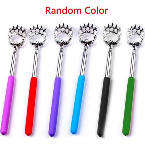 1Pcs Back Scratcher Portable Telescopic Stainless Steel Body Massager Back Scraper Extendable Telescoping Massage Health Care