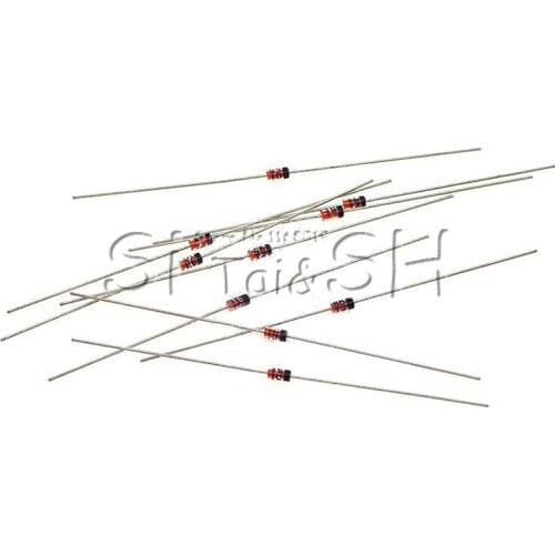 100PCS 1N60 DO-7 1N60P DO-35 Schottky Germanium Diode TV Radio FM Detection