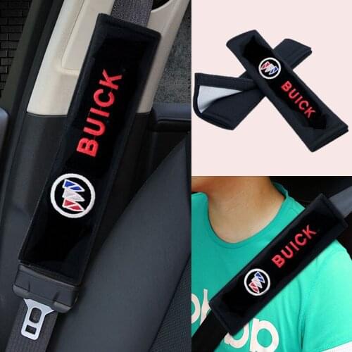 2pcs Car Cotton Seat Belt Cover Protector Gordel Car Accessories Interior For Buick Regal Lacrosse Encore Enclave Envision