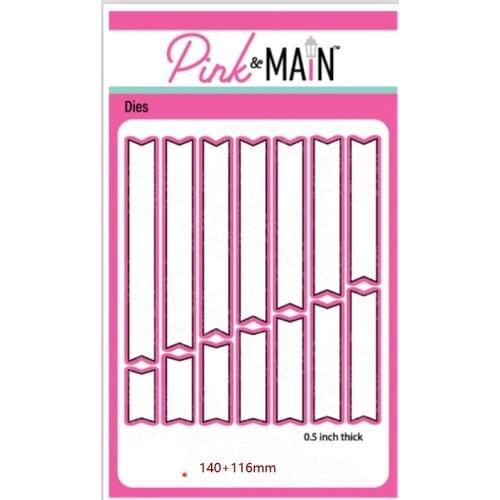 2021 New Rectangle Strip Frame Metal Cutting Dies Shape for Scrapbooking Craft Die Cut Stencil Make Mould Sheet Decor Template