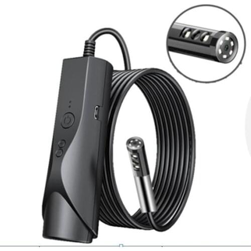 8mm Dual Lens 2MP 1080P Regid Cable Handheld Endoscope Inspection Borescope Digital Microscope Otoscope Camera