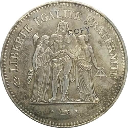 Aliexpress France Aliexpress France 1978 France 50 Francs Letter Edge Cupronickel Plated Silver Copy Coin