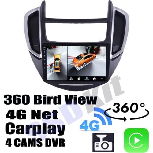 Car Audio Navigation GPS Carplay DVR 360 Birdview Around 4G Android System For Chevrolet Trax Tracker 2012~2017