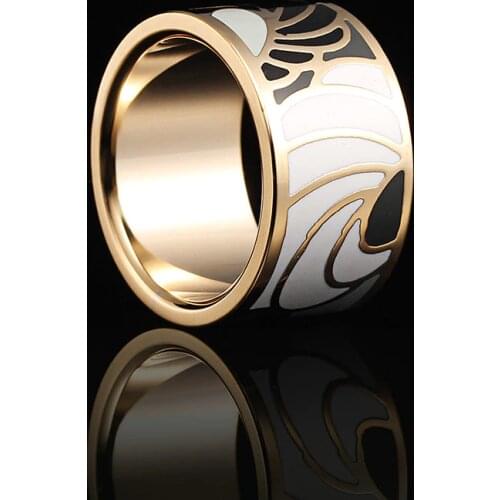 Free Shipping Hot Sale Fashion Enamel Jewelry Stainless Steel Rings For Women Colorful Trendy Angel Wings Design Party Gift