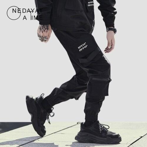 2021 New Pants Streetwear Hip Hop Multi-Pockets Casual Cargo Harem Joggers Pants Men Fashion Loose Baggy Punk Military Trousers