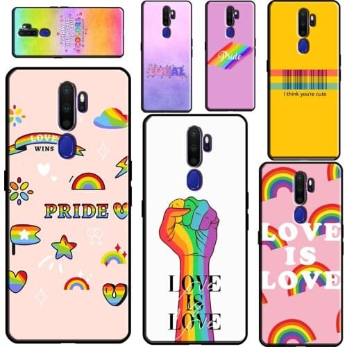Gay Lesbian LGBT Rainbow Pride Case For OPPO A15 A83 A91 A93 A52 A72 A31 A53 A5 A9 2020 A1K A3S A5S F5 F7 Find X2 X3 Pro