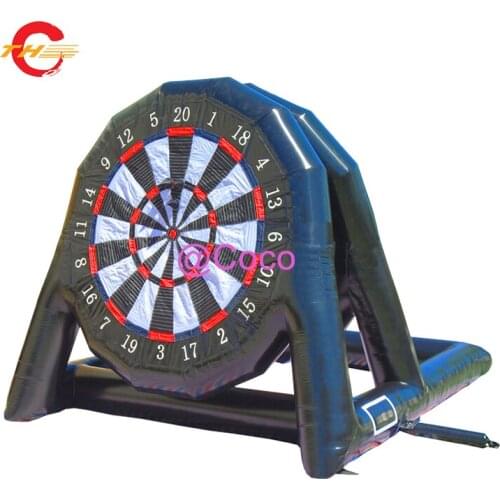 DDU free ship!4m 13ft high two sides walls inflatable dartboard,Inflatable soccer dart game,Inflatable foot darts for sale