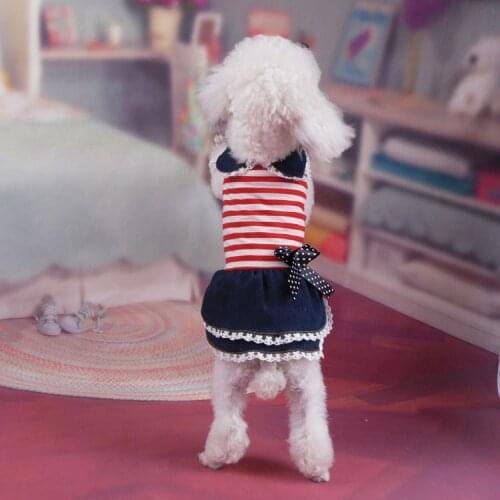 Dogs Jean Dress for Small Dog Pets Summer Dog Clothes Chihuahua Wedding Dress Skirt Puppy Clothing Spring Dresses for Pet