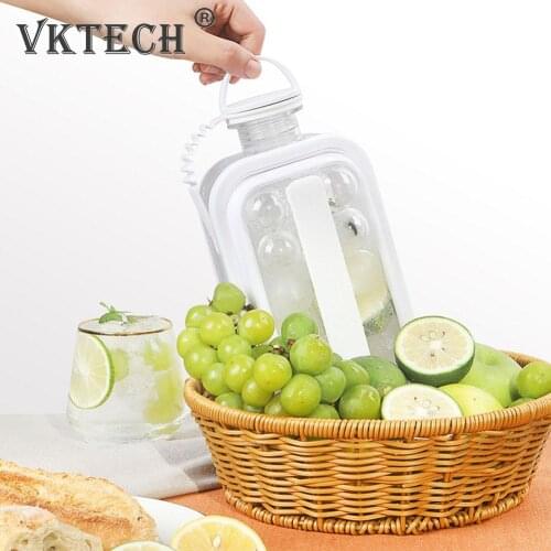 Ice Tray Molds Curling Bar Maker Bag 2-In-1 Silica Gel Blue Drink Iced Folding Water Bottle Ice Cube Mold Beverage Can Mold