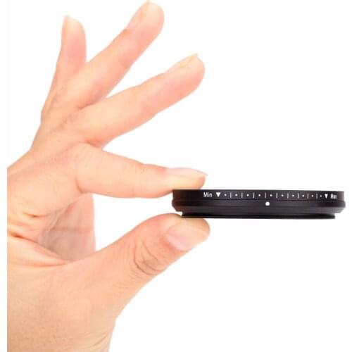 Fotga 46/49/52/82mm Slim Fader Variable ND Filter Len Filter Camera Filter Neutral Density Adjustable From ND2 ND4 ND8 to ND400