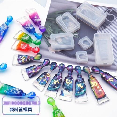 Kawaii 3D Toothpaste Shape Silicone Molds DIY Epoxy Resin Mold Jewelry Charms Tools Resin Pendant Making Mold