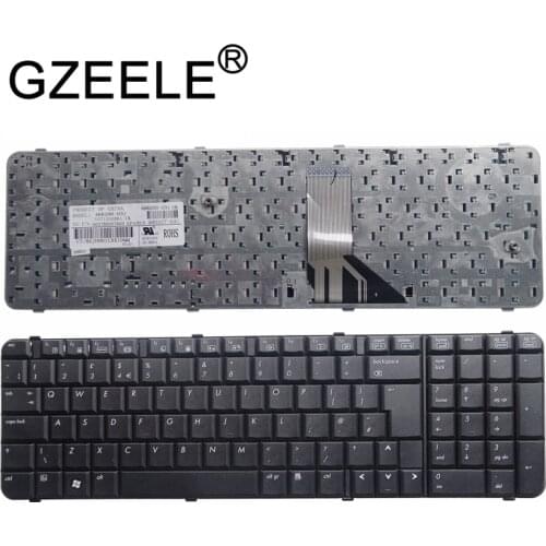 GZEELE NEW for HP Compaq 6830 6830s UK Layout Replacement Laptop Keyboard V071326BK1 466200-031 490327-031 QWERTY black