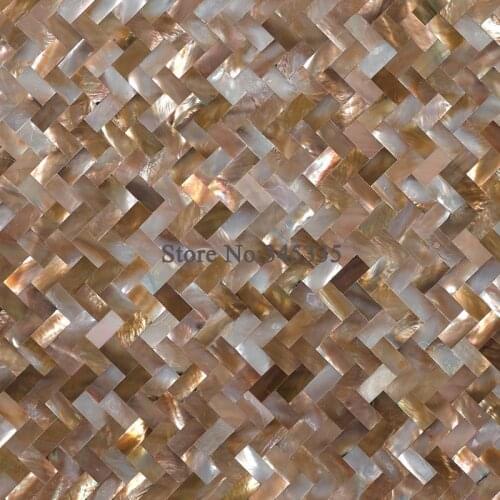 Seashell mosaic tile mother of pearl kitchen backsplash tile bathroom wallpaper decorative shower hotel bar tiles L pattern