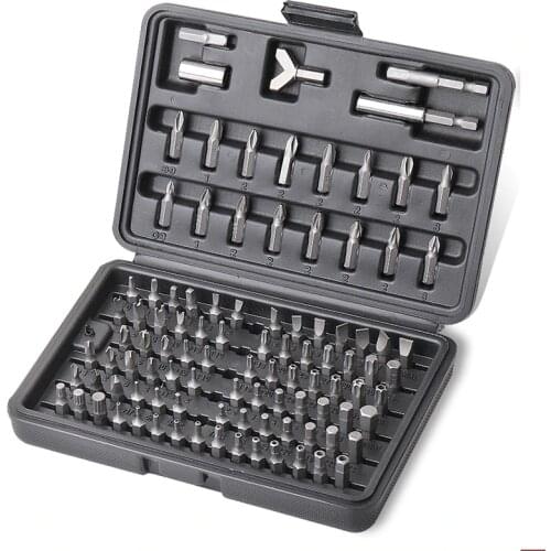 100pcs Screwdriver Set with Bit Driver Tamper Proof Torq Torx Hex Star Screw Driver Bit Set for Home Appliances Repair