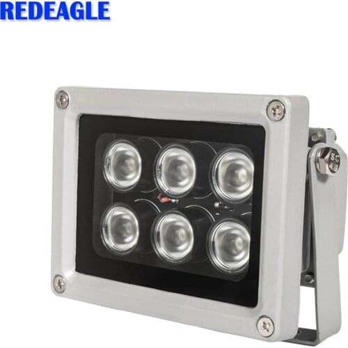 REDEAGLE 60M IR distance 940nm Invisible illuminator 6pcs Array infrared Lamp Waterproof Night Vision Fill Light for CCTV Camera