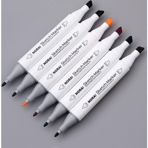 New 80-color Marker Pen Painting Coloring Pens Student Brush Black Canvas Bag Packaging Childrens Gifts Christmas Gifts
