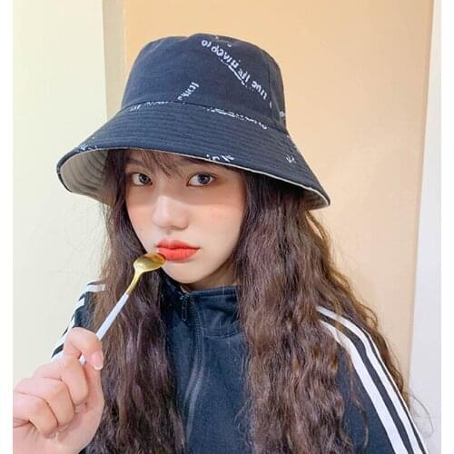 2021 Summer Bucket Hats Women Mens Panama Hat Double-sided Wear Fishing Hat Fisherman Cap for Boys/Girls Bob Femme Gorro CDY112