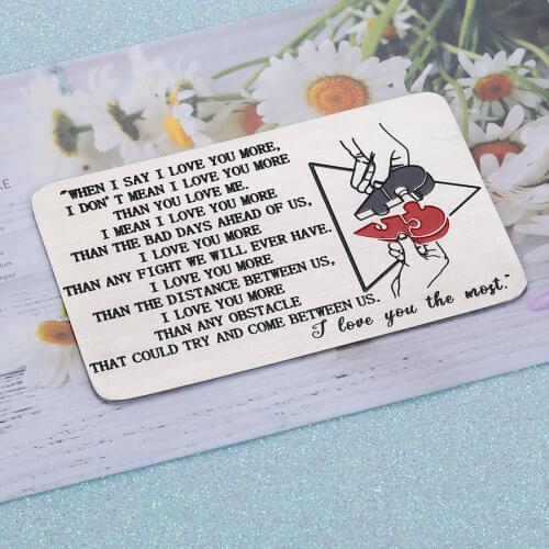 Valentines Day Gifts Wallet Inserts for Husband Boyfriend from Girlfriend Wife Anniversary Birthday Gifts for Couple Women Men