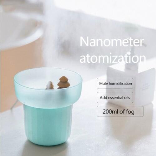 ELOOLE Creative USB Portable Mini Air Humidifier Diffuser Purifier spray Aromatherapy Atomizer With Light No noise For Home Car
