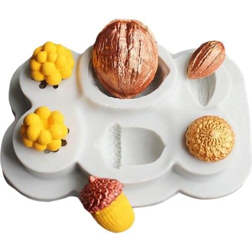 DIY Sugarcraft Pine Cones Nut Silicone Mold Fondant Mold Pine Nuts Christmas Cake Decorating Tools Chocolate Mold