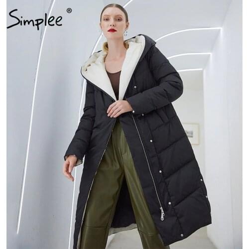 Женские черные куртки SIMPLEE China At AliExpress